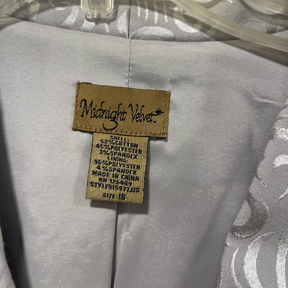 Midnight Velvet Silver Dress